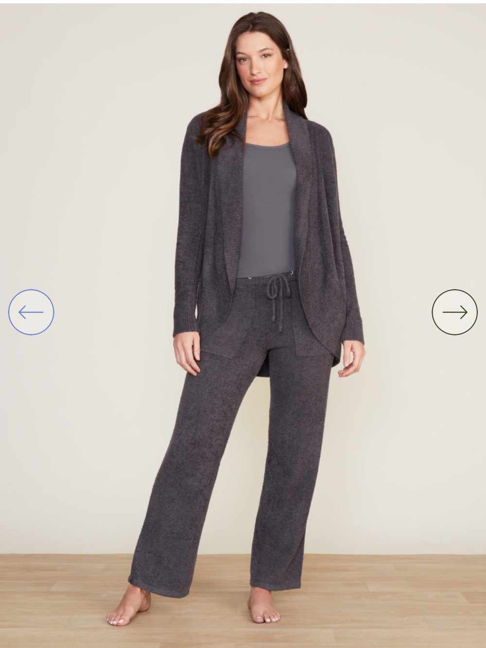 CozyChic Lite Circle Cardi - Charcoal
